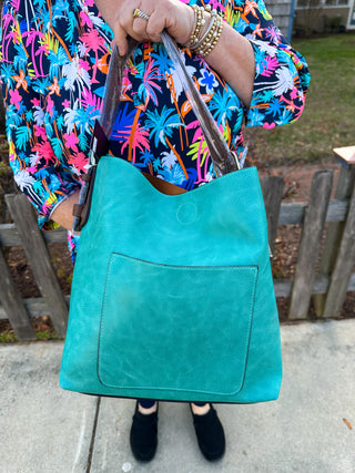 Joy Susan Classic Hobo Handbag True Turquoise