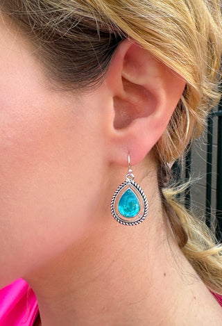 Turquoise and Silver Earrings
