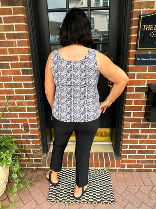 Bangladine by Lulu B Black Contemporary Capris