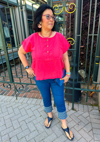 Escape by Habitat Poppy Short Sleeve Island Pullover