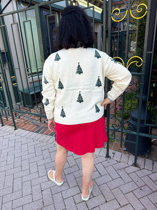 Ivory Tree Sweater