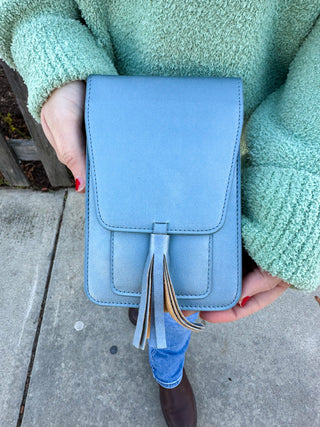 Harper Crossbody Bag Ice Blue