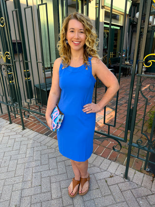 Lulu B Blue Sexy Back Dress