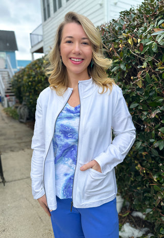 Escape by Habitat White Terry Cotton Seaside Jacket