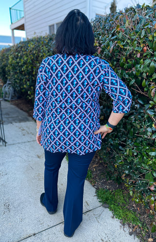 Lulu B Navy Wide Leg Leggings