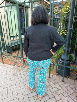 Lulu B Clear Turquoise Shells Pant