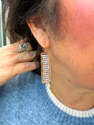 Pastel Rectangle Earrings