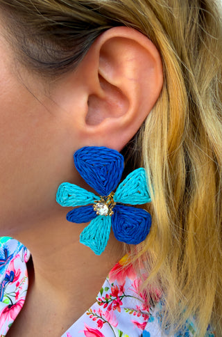 Turquoise Flower Earrings