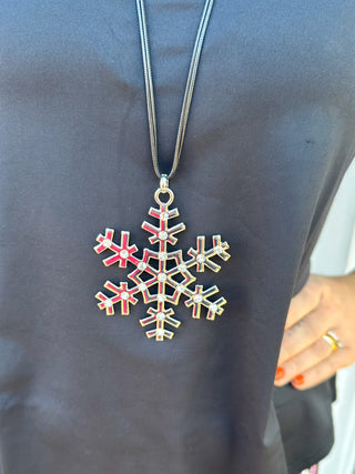 Sparkly Snowflake Necklace