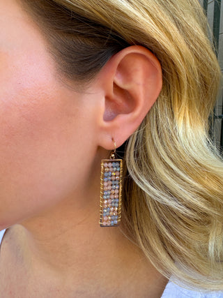 Pastel Rectangle Earrings