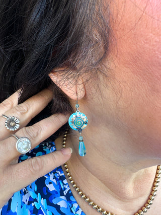 Adajio Sky Blue Sun Earrings