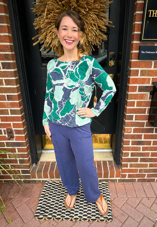 Escape by Habitat Navy Cotton Pocket Flood Pant