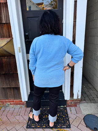 Lulu B Black Rhinestone Cuff Pull on Jean