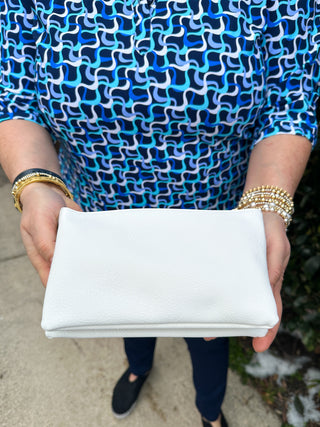 Riley Vegan Crossbody - White