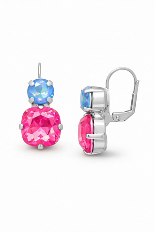 Sorrelli Cushion Cut Round Earrings