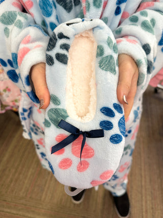 Plush Dog Paws Slippers