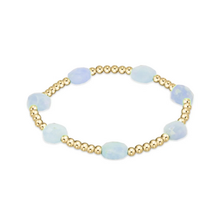 Enewton Admire Gold 3MM Aquamarine Beaded Bracelet