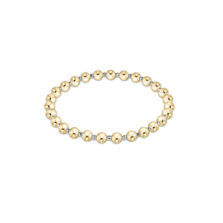 Enewton Bright Silver Faceted Hematite Grateful Pattern 5mm Bead Bracelet