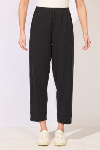 Escape by Habitat Black Cotton Seamed 27" Inseam Pant
