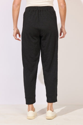 Escape by Habitat Black Cotton Seamed 27" Inseam Pant