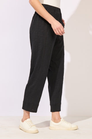 Escape by Habitat Black Cotton Seamed 27" Inseam Pant