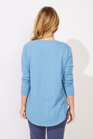 Escape by Habitat Harbor Destination Floral High Low Cotton Tee