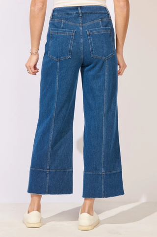 Escape by Habitat Mid Wash Pull-On Knit Denim Cropped Jean