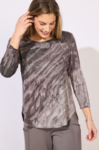 Escape by Habitat Mystic Dyed Volcano High Low Cotton Tee