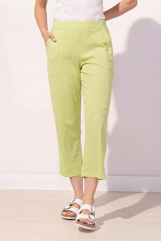 Escape by Habitat Pocket Cotton Capri Kiwi