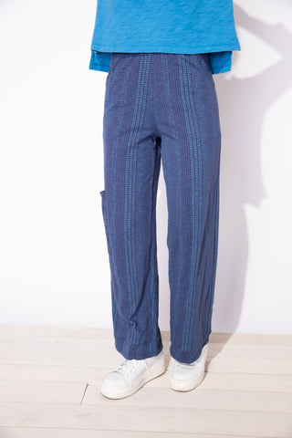 Escape by Habitat Striped Navy J Pocket Cotton Flood Pant