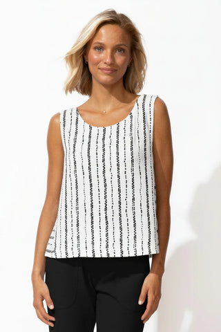 Escape by Habitat White Driftwood Stripe Tank