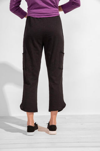 Escape by Habitat Black Cotton Pocket Ankle Pant