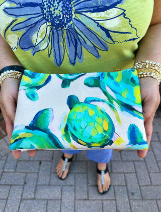 Watercolor Turtle Crossbody Bag