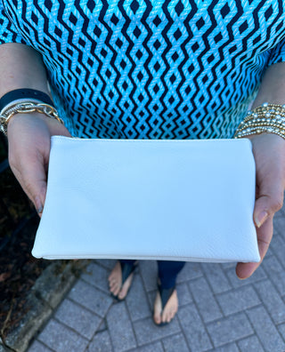 Riley Vegan Crossbody - White