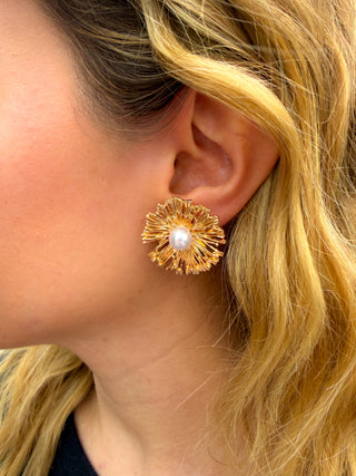 Pearl Coral Earrings