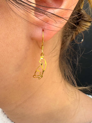 Sienna Sky Gold Cat Earrings