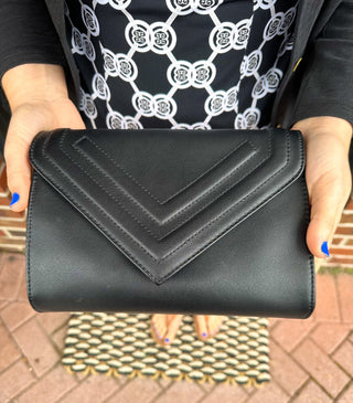 Mudpie Black Clutch