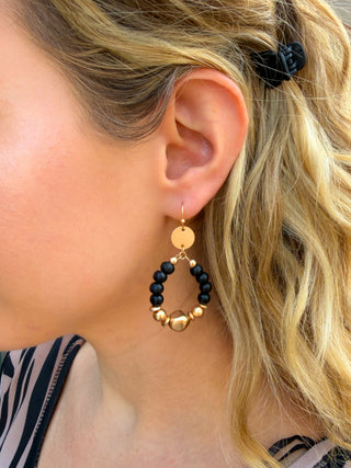 Chunky Black Earrings