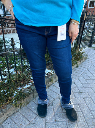 Coco + Carmen EverStretch Skinny Ankle - Indigo Dark Denim