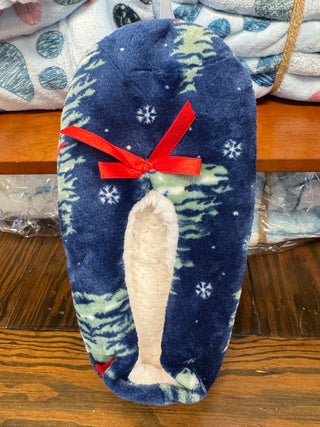 Plush Cardinal Slippers