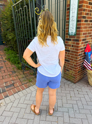 Escape by Habitat Slub Cotton Baja Blue Shorts