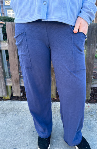 Escape by Habitat Navy Cotton Pocket Flood Pant