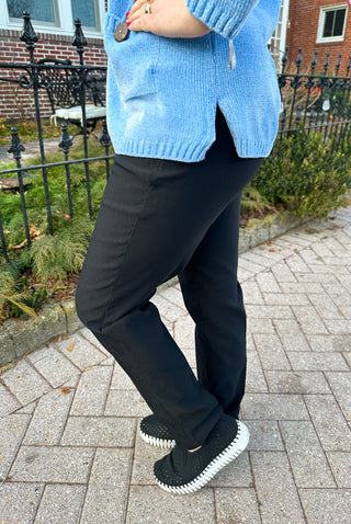 Bangladine by Lulu B Black Pull-On Ankle Pant