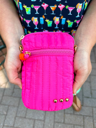 STARLETTE QUILTED CROSSBODY BAG PINK