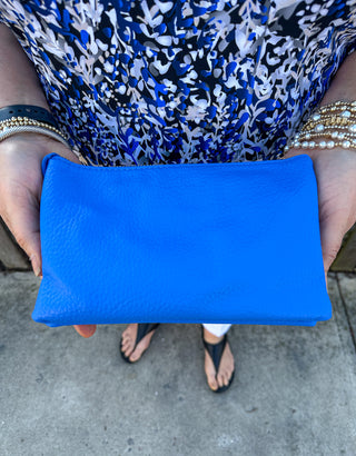 Riley Vegan Crossbody - Cornflower Blue