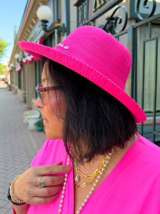 Lulu B Hot Pink Sun Hat