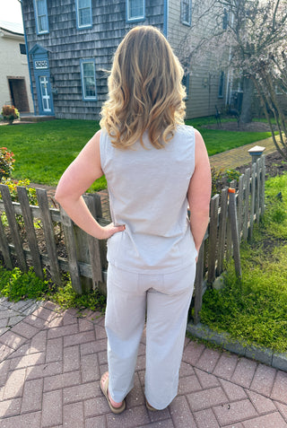 Escape by Habitat Dune Flower Embroidered Pocket Flood Pant