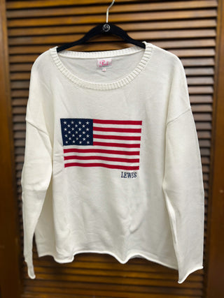 Patriotic Lewes Pullover Sweater