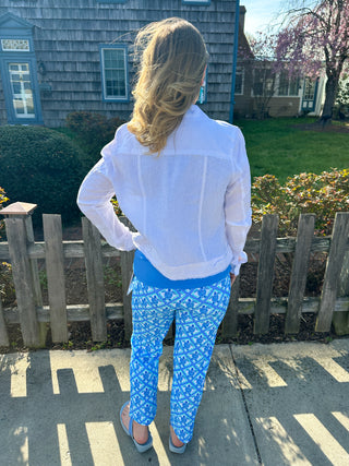 Lulu B White Linen Jacket