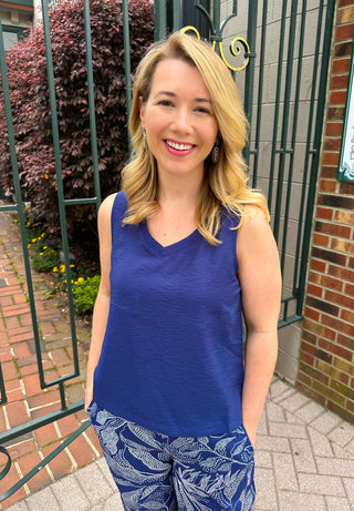 Escape by Habitat Navy Regatta Rayon Tank